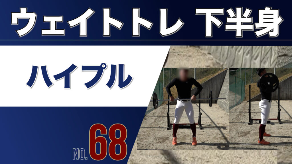 68ウェイトトレ下半身ハイプル